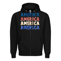 Black America 4th of July Zipper Hoodie - CowGirlArtShop
