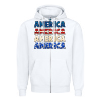 White America 4th of July Zipper Hoodie - CowGirlArtShop