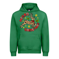 Emerald merry christmas deer Urban Hoodie - MaliasSmallBusiness