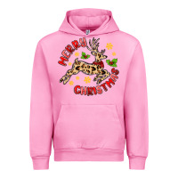 Fuchsia Pink merry christmas deer Urban Hoodie - MaliasSmallBusiness