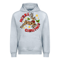 Heather Grey merry christmas deer Urban Hoodie - MaliasSmallBusiness