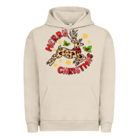 Pigment French Oak merry christmas deer Urban Hoodie - MaliasSmallBusiness