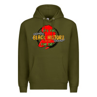 Army Green black history month Premium Hoodie - MaliasSmallBusiness