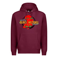 Burgundy black history month Premium Hoodie - MaliasSmallBusiness