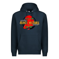Navy black history month Premium Hoodie - MaliasSmallBusiness