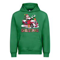 Emerald pink merry christmas Urban Hoodie - MaliasSmallBusiness