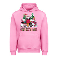Fuchsia Pink pink merry christmas Urban Hoodie - MaliasSmallBusiness