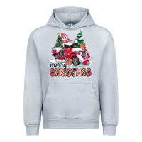 Heather Grey pink merry christmas Urban Hoodie - MaliasSmallBusiness