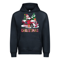 Navy pink merry christmas Urban Hoodie - MaliasSmallBusiness