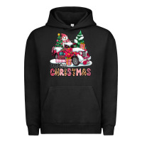 Pigment Black pink merry christmas Urban Hoodie - MaliasSmallBusiness