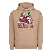 Pigment Burro pink merry christmas Urban Hoodie - MaliasSmallBusiness