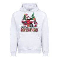 White pink merry christmas Urban Hoodie - MaliasSmallBusiness