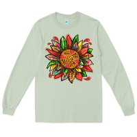 Matcha watermelon sunflower Long Sleeve Tee - texasbilliewilder