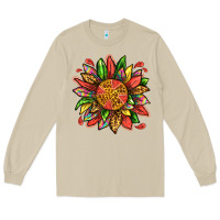 Mushroom watermelon sunflower Long Sleeve Tee - texasbilliewilder