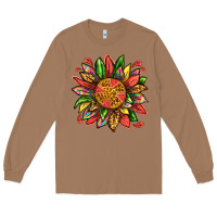 Toasted Coconut watermelon sunflower Long Sleeve Tee - texasbilliewilder