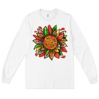 White watermelon sunflower Long Sleeve Tee - texasbilliewilder
