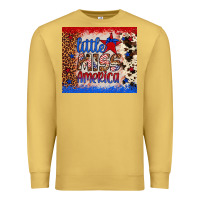 Antique Gold little miss america Premium Sweatshirt - Artiststas