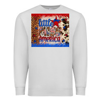 Dove Grey little miss america Premium Sweatshirt - Artiststas