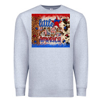 Heather Grey little miss america Premium Sweatshirt - Artiststas