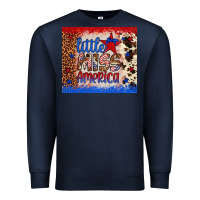 Navy little miss america Premium Sweatshirt - Artiststas