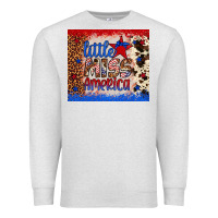 Oatmeal Heather little miss america Premium Sweatshirt - Artiststas
