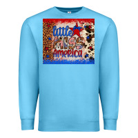 Ocean Blue little miss america Premium Sweatshirt - Artiststas