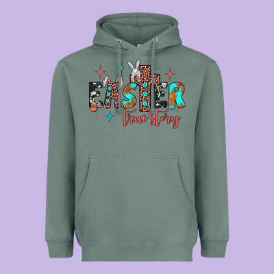 Easter True Story Heavyweight Hoodie Designed By Jahusdesignshop