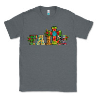 Charcoal Heather christmas cross faith Classic Tee - RanaPortraitStore