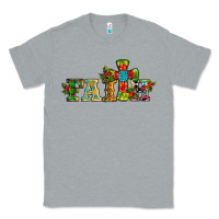Heather Grey christmas cross faith Classic Tee - RanaPortraitStore