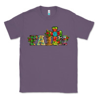 Lavender christmas cross faith Classic Tee - RanaPortraitStore