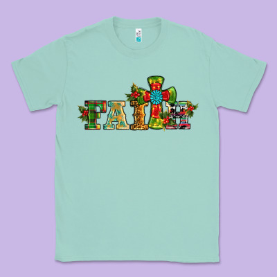 Christmas Cross Faith Classic Tee Designed By Ranaportraitstore