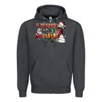 Smoke I Believe In Santa And Coffee Zipper Hoodie - CowhideDigitalArt