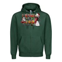 Sports Green I Believe In Santa And Coffee Zipper Hoodie - CowhideDigitalArt