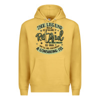 Antique Gold the legend has officially retired Premium Hoodie - MaliasSmallBusiness