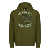 Army Green the legend has officially retired Premium Hoodie - MaliasSmallBusiness