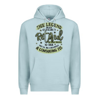 Blue Mist the legend has officially retired Premium Hoodie - MaliasSmallBusiness