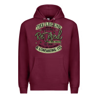 Burgundy the legend has officially retired Premium Hoodie - MaliasSmallBusiness