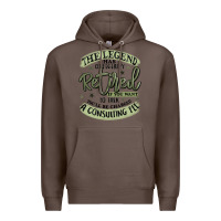 Coffee the legend has officially retired Premium Hoodie - MaliasSmallBusiness