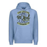 Colony Blue the legend has officially retired Premium Hoodie - MaliasSmallBusiness