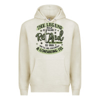 Oatmeal Heather the legend has officially retired Premium Hoodie - MaliasSmallBusiness