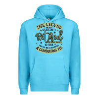 Ocean Blue the legend has officially retired Premium Hoodie - MaliasSmallBusiness