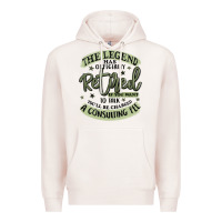 Pale Pink the legend has officially retired Premium Hoodie - MaliasSmallBusiness