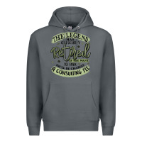 Rock the legend has officially retired Premium Hoodie - MaliasSmallBusiness