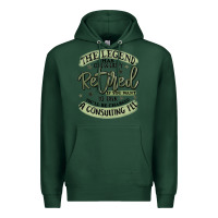 Sports Green the legend has officially retired Premium Hoodie - MaliasSmallBusiness