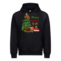 Black merry christmas y'all Urban Hoodie - MaliasSmallBusiness