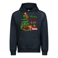 Navy merry christmas y'all Urban Hoodie - MaliasSmallBusiness