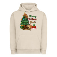 Pigment French Oak merry christmas y'all Urban Hoodie - MaliasSmallBusiness