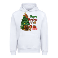 White merry christmas y'all Urban Hoodie - MaliasSmallBusiness