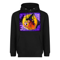Black witch with crystal ball tumbler Heavyweight Hoodie - BundleAndBundleShop