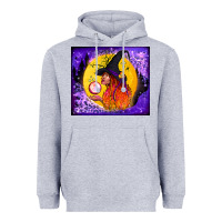 Heather Grey witch with crystal ball tumbler Heavyweight Hoodie - BundleAndBundleShop
